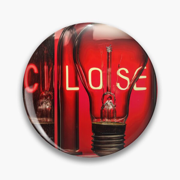 Item preview, Neon “CLOSE” Sign Inside Light Bulb – Modern Red Glow Aesthetic designed and sold by Grafititee.
