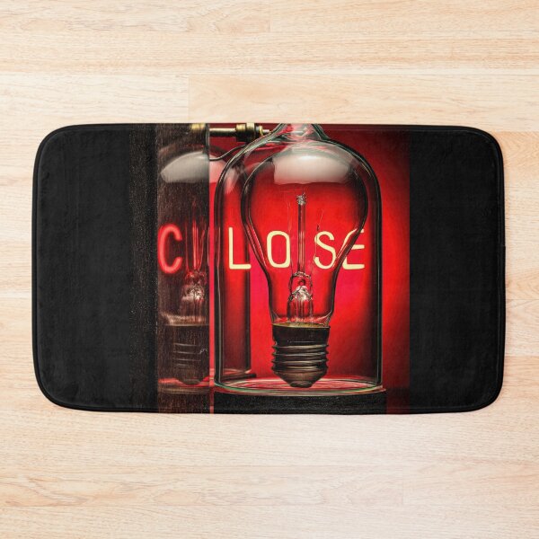 Item preview, Neon “CLOSE” Sign Inside Light Bulb – Modern Red Glow Aesthetic designed and sold by Grafititee.