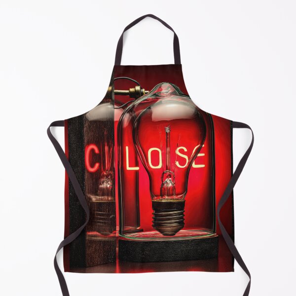 Item preview, Neon “CLOSE” Sign Inside Light Bulb – Modern Red Glow Aesthetic designed and sold by Grafititee.