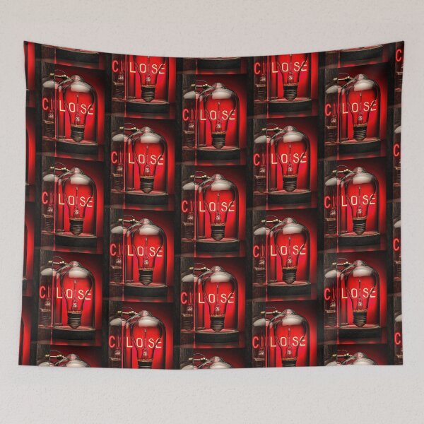 Item preview, Neon “CLOSE” Sign Inside Light Bulb – Modern Red Glow Aesthetic designed and sold by Grafititee.
