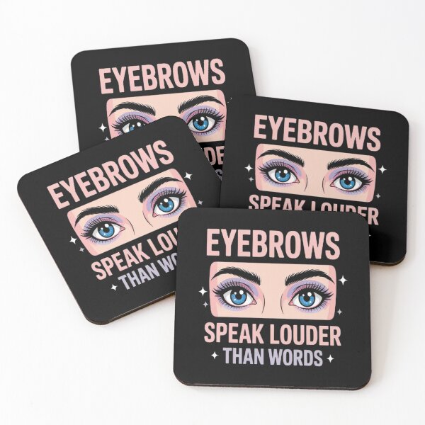 Item preview, In Silence Eyebrows Speak Louder Than Words designed and sold by StuffNestie.
