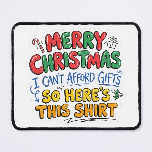 Item preview, Cant Afford Gifts Christmas Funny Broke Holiday Budget Humor designed and sold by ArtByYunus.