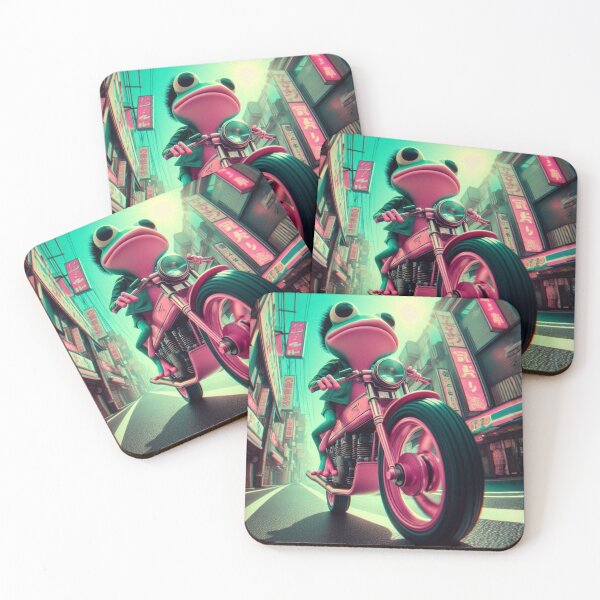 Item preview, “Ribbit & Rip: Amphibian Drift in the Neon Croakzone” designed and sold by Print Fiction.