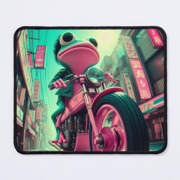 Item preview, “Ribbit & Rip: Amphibian Drift in the Neon Croakzone” designed and sold by Print Fiction.