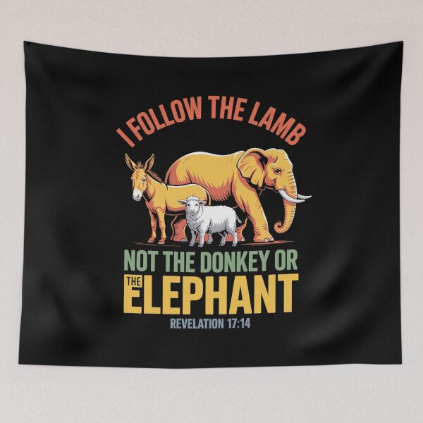 Item preview, Lamb, Donkey, Elephant Revelation, Religion, Politics designed and sold by ReadySide.