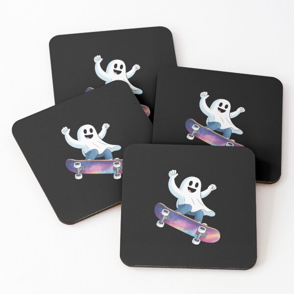 Item preview, Cute Ghost On Skateboard Funny Halloween Skater designed and sold by GasVille.
