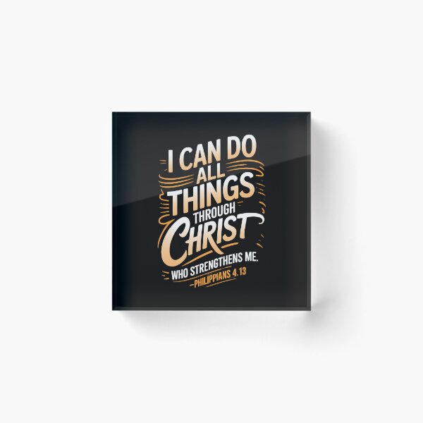 Item preview, I Can Do All Through Christ Who Strengthens Philippians 413 designed and sold by CandyceMillie.
