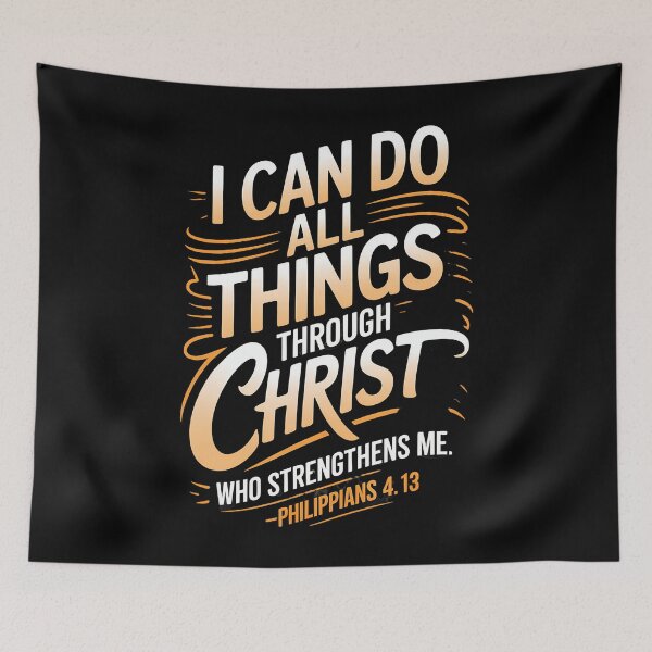 Item preview, I Can Do All Through Christ Who Strengthens Philippians 413 designed and sold by CandyceMillie.