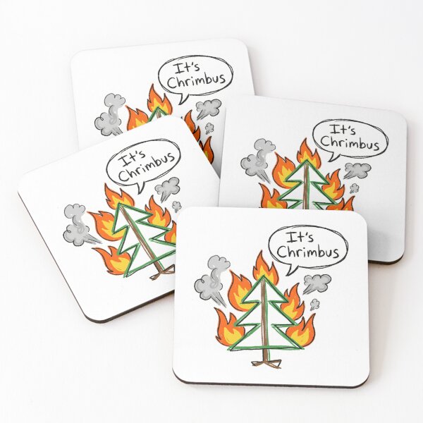 Item preview, Its Chrimbus Burning Tree Chaotic Christmas Meme Dumpster Fire designed and sold by ArtByYunus.