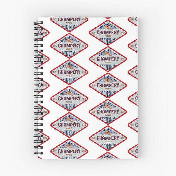 Item preview, Champéry, Switzerland, Vintage skiing badge design designed and sold by Wanderful-roads.