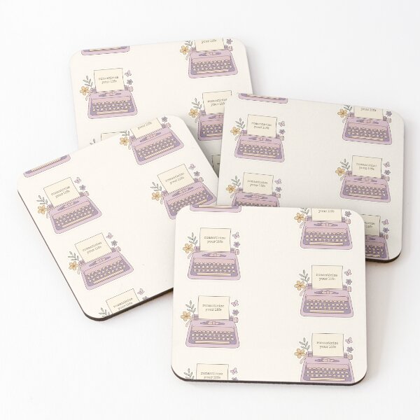 Item preview, Pastel Typewriter Romanticize Your Life designed and sold by spiritualgirly.