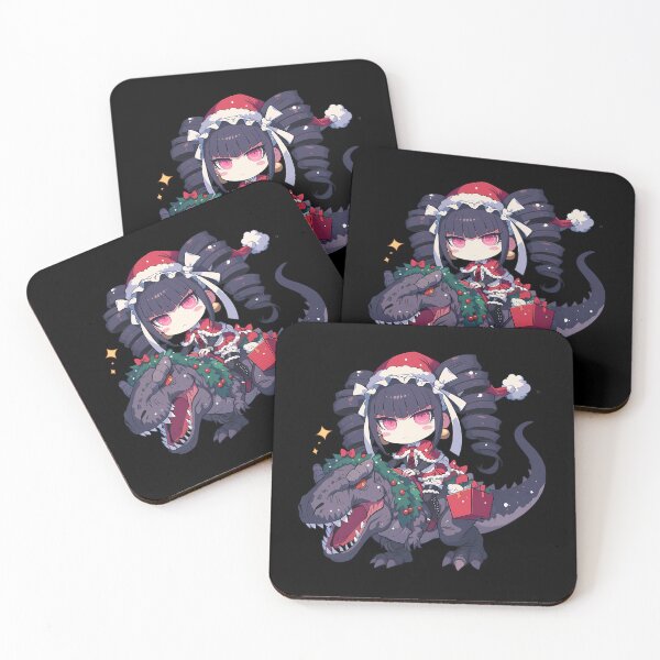 Item preview, Celestia Ludenberg Gothic Santa Riding T-Rex Danganronpa Anime Girl designed and sold by Raslbazola.