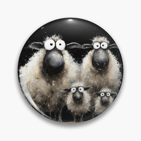 Item preview, Gorgeous Valaise Blacknose Sheep ' The Snowflakes’ BY SHiRLeY MacARTHuR designed and sold by Shirley MacArthur Art.