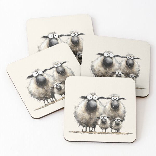 Item preview, Gorgeous Valaise Blacknose Sheep ' The Snowflakes’ BY SHiRLeY MacARTHuR designed and sold by Shirley MacArthur Art.