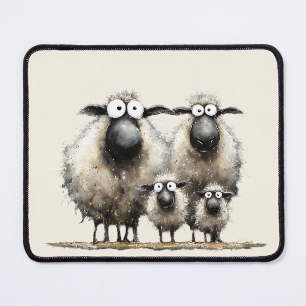 Item preview, Gorgeous Valaise Blacknose Sheep ' The Snowflakes’ BY SHiRLeY MacARTHuR designed and sold by Shirley MacArthur Art.