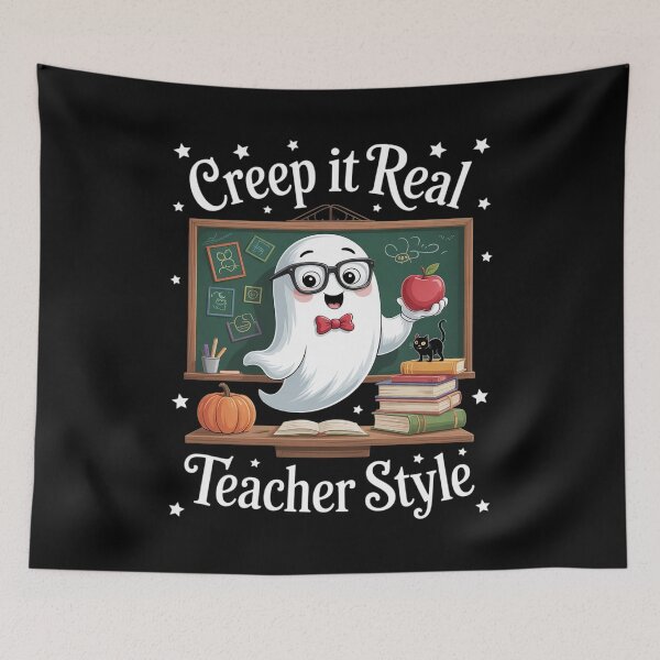 Item preview, Cute Ghost Teacher Halloween Creep It Real Teacher Style designed and sold by GasVille.