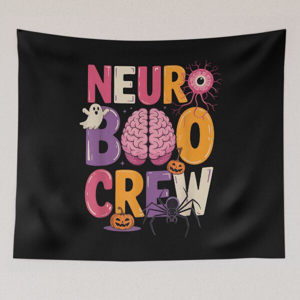 Item preview, Neuro Boo Crew - Anatomical Brain Halloween designed and sold by tkygt.