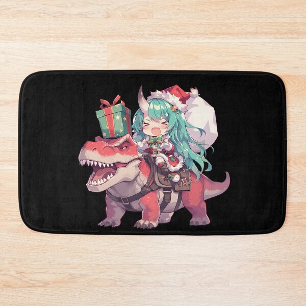 Item preview, Prelude Dawn Hoshiguma Merry Christmas T Rex Rider Arknights Game Chibi Santa designed and sold by Raslbazola.