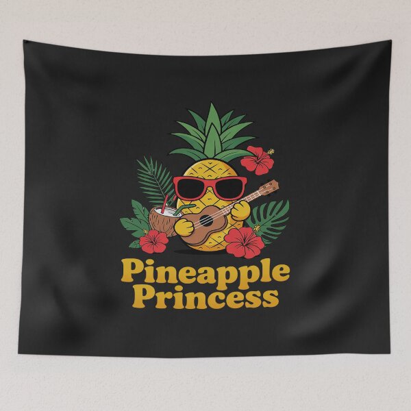 Item preview, Pineapple Shirt Pineapple Princess with Ukulele Gifts designed and sold by JessicaWalshdf.