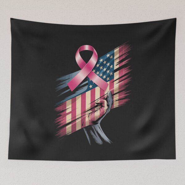 Item preview, Pink Breast Cancer Awareness American USA Flag 4th of July designed and sold by JessicaWalshdf.
