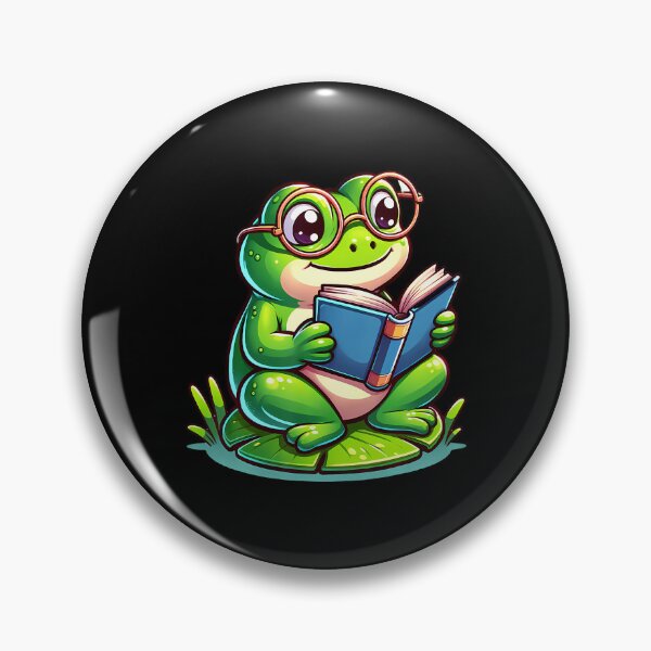 Item preview, Frog Reading A Book Animal designed and sold by RubySandy.