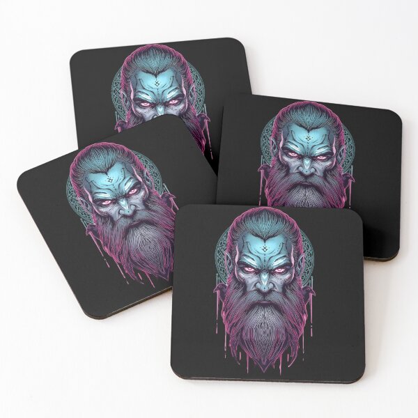 Item preview, ODIN – Neon Norse Allfather | Viking Core Mythic Portrait designed and sold by R3XFORGE.