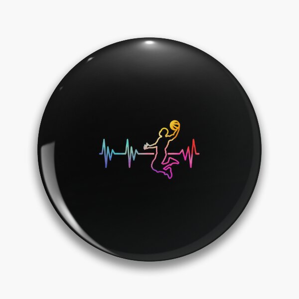 Item preview, Basketball Heartbeat Player Dunk Sports Fan Athletic Style designed and sold by CandyceMillie.