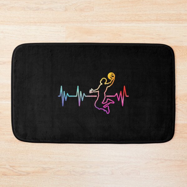 Item preview, Basketball Heartbeat Player Dunk Sports Fan Athletic Style designed and sold by CandyceMillie.