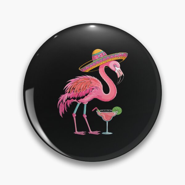 Item preview, Pink Flamingo Drinking Margarita Cute Flamingo Cinco De Mayo designed and sold by JessicaWalshdf.
