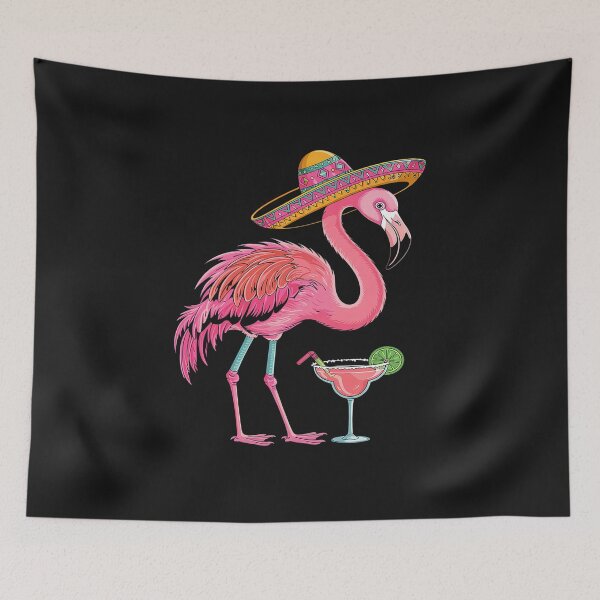 Item preview, Pink Flamingo Drinking Margarita Cute Flamingo Cinco De Mayo designed and sold by JessicaWalshdf.