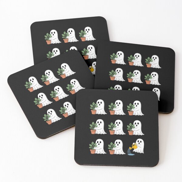 Item preview, Cute Ghosts Carrying Houseplants Halloween Fall designed and sold by GasVille.