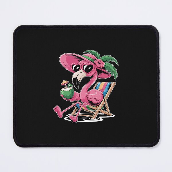 Item preview, Pink Flamingo Summer Vibes Beach Palm Tree designed and sold by JessicaWalshdf.