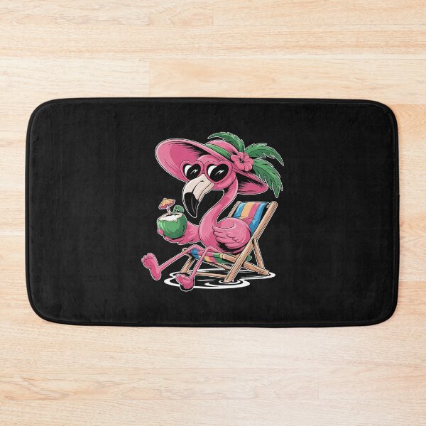 Item preview, Pink Flamingo Summer Vibes Beach Palm Tree designed and sold by JessicaWalshdf.
