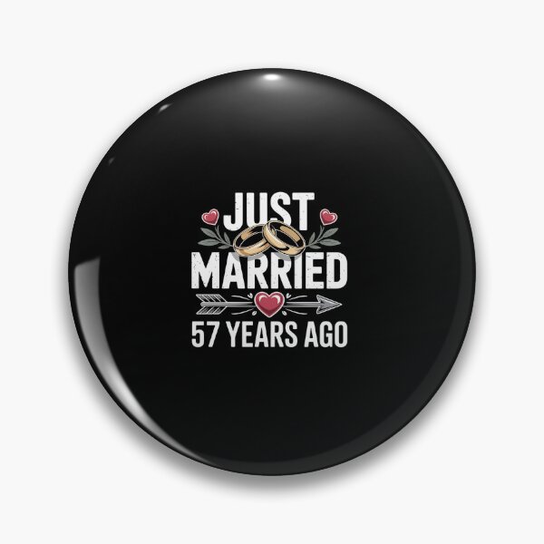 Item preview, Just Married 57 Years Ago 57th Anniversary Gift for Couple  designed and sold by FortuneFull.
