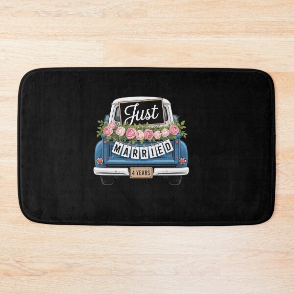 Item preview, Just Married 4 Years Funny 4th Wedding Anniversary Couples designed and sold by ReadySide.