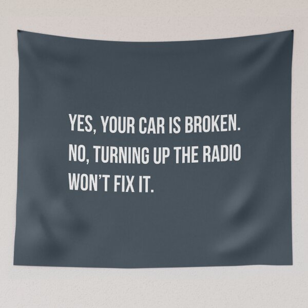 Item preview, Yes Your Car Is Broken  designed and sold by CreepyCornerArt.