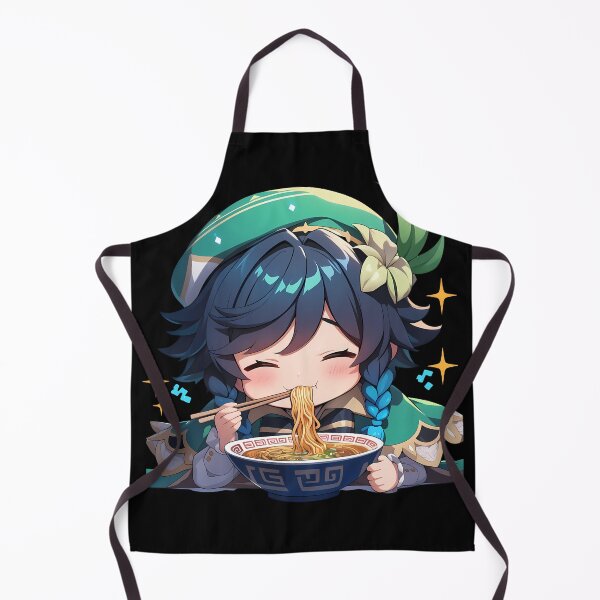 Item preview, Venti Genshin Impact Game Kawaii Ramen Green Chibi Bard Noodles Bowl designed and sold by Raslbazola.
