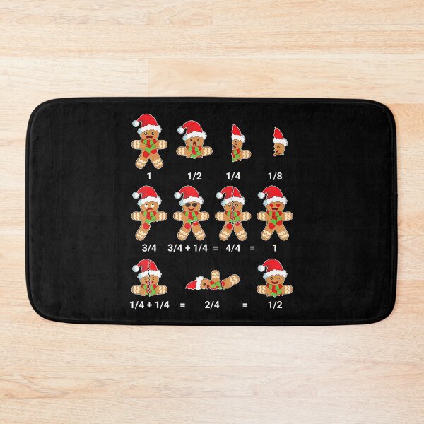 Item preview, Christmas Math Shirt Gingerbread Cookie Fraction Math designed and sold by RubySandy.