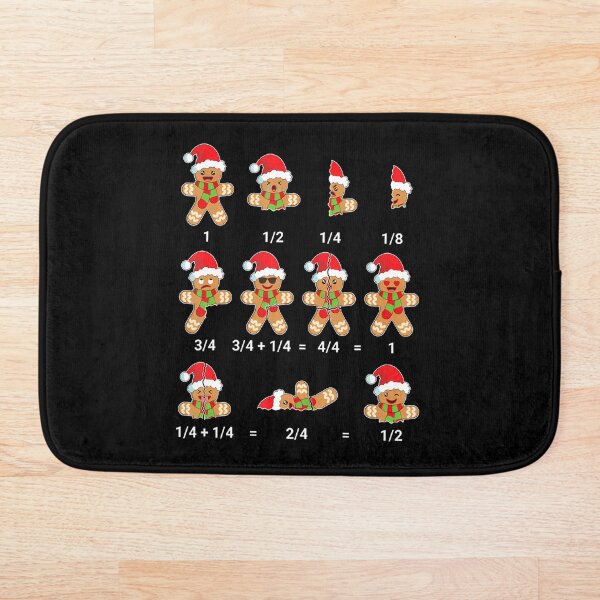 Item preview, Christmas Math Shirt Gingerbread Cookie Fraction Math designed and sold by RubySandy.