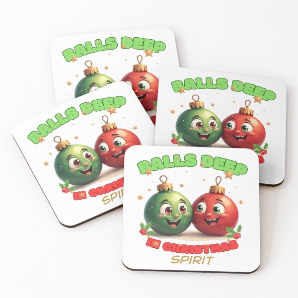 Item preview, Balls Deep in Christmas Spirit designed and sold by EmiBarDesign.