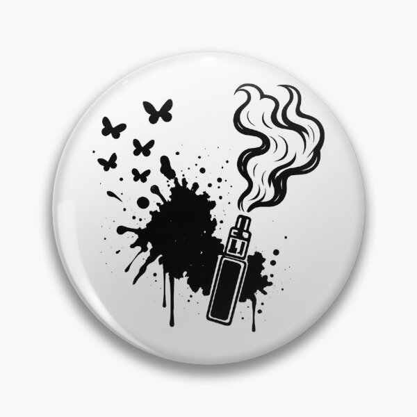Artikelvorschau, Ink Splash Vape Art – Black & White Vapor Design entworfen und verkauft von House of Taste Vape Designs.