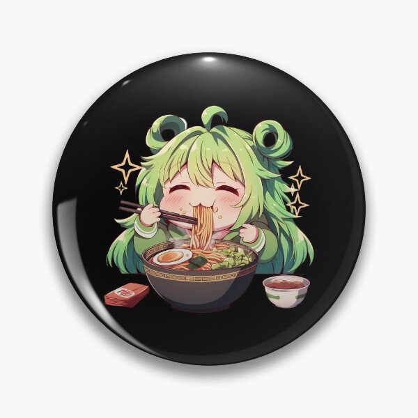 Item preview, Alina Gray Magia Record Anime Girl Kawaii Ramen Green Chibi Noodles Bowl designed and sold by Raslbazola.