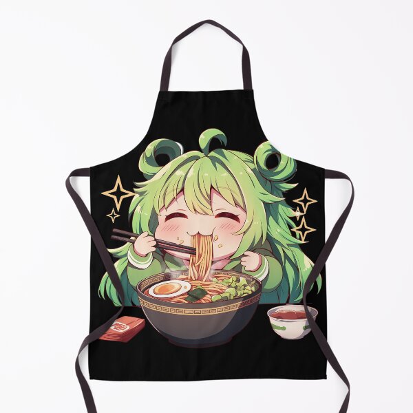 Item preview, Alina Gray Magia Record Anime Girl Kawaii Ramen Green Chibi Noodles Bowl designed and sold by Raslbazola.