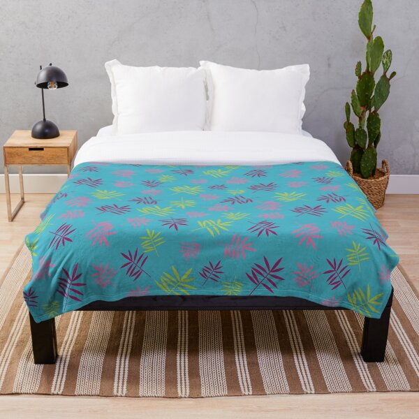 Aperçu de l'œuvre Motif de palmiers Aloha tropical turquoise créée et vendue par Petra Lang.