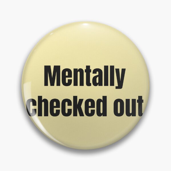 Item preview, Mentally Checked Out | Aesthetic Typography designed and sold by CreatorTextLab.