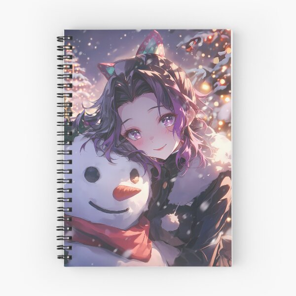 Item preview, Shinobu Kocho Demon Slayer Christmas Snow Man Winter Holiday Magical Anime Girl designed and sold by Raslbazola.