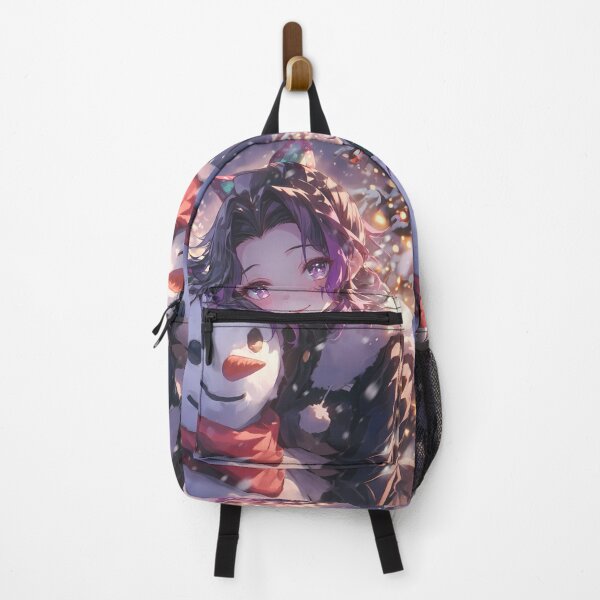 Item preview, Shinobu Kocho Demon Slayer Christmas Snow Man Winter Holiday Magical Anime Girl designed and sold by Raslbazola.