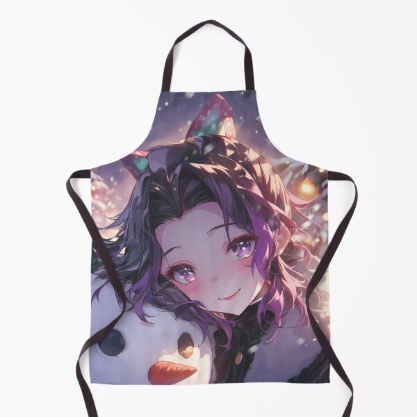 Item preview, Shinobu Kocho Demon Slayer Christmas Snow Man Winter Holiday Magical Anime Girl designed and sold by Raslbazola.