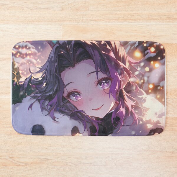 Item preview, Shinobu Kocho Demon Slayer Christmas Snow Man Winter Holiday Magical Anime Girl designed and sold by Raslbazola.