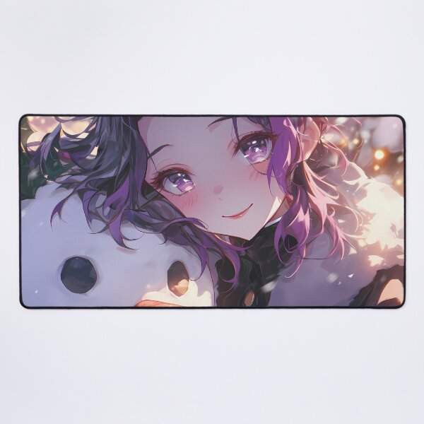 Item preview, Shinobu Kocho Demon Slayer Christmas Snow Man Winter Holiday Magical Anime Girl designed and sold by Raslbazola.